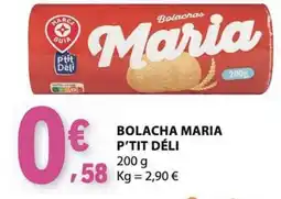 E.Leclerc Bolacha maria p'tit déli promoção