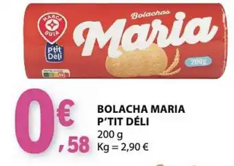 Bolacha maria p'tit déli