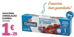 E.Leclerc Saco para congelação elembal promoção