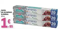 E.Leclerc Papel de alumínio elembal promoção