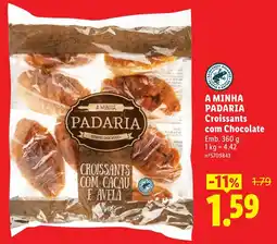 Lidl A minha padaria croissants com chocolate promoção