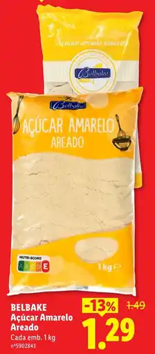 Lidl belbake açúcar amarelo areado promoção