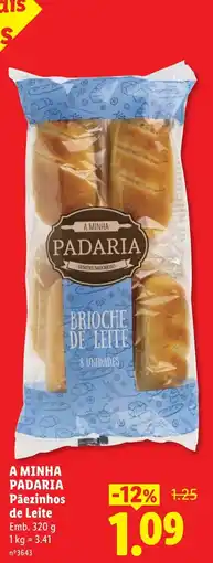 Lidl A minha padaria pãezinhos de leite promoção