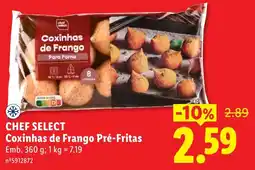 Lidl chef select coxinchas de frango pré-fritas promoção
