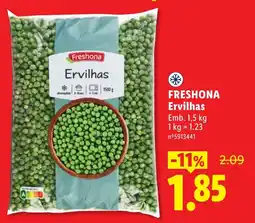 Lidl Freshona Ervilhas promoção