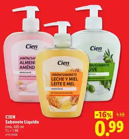 Lidl Cien Sabonete Líquido promoção