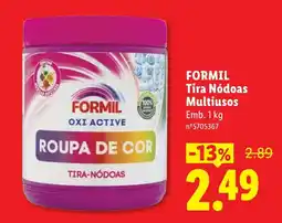 Lidl formil roupa de cor tira-nódoas promoção