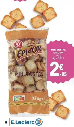 E.Leclerc Mini tostas epi d'or promoção