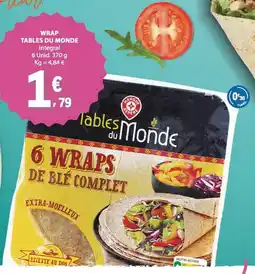 E.Leclerc Wraps tables du monde promoção