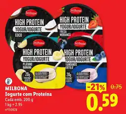 Lidl milbona iogurte com proteína promoção