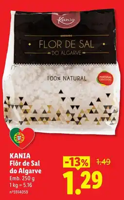 Lidl Kania Flôr de Sal do Algarve promoção