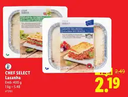 Lidl chef select lasanha promoção