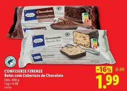 Lidl confiserie firenze bolos com cobertura de chocolate promoção