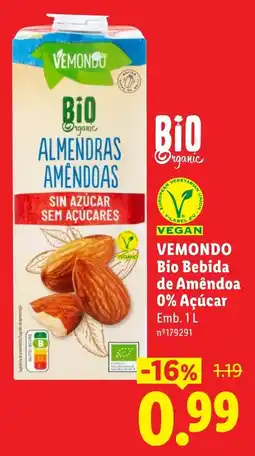 Lidl Vemondo bio bebida de amêndoa promoção