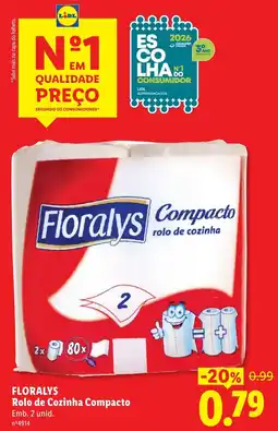 Lidl Floralys Rolo de Cozinha Compacto promoção