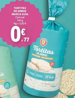 E.Leclerc Tortitas de arroz marca guia com sal promoção