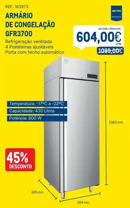 Makro armário de congelação gfr3700 promoção