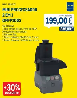 Makro Mini processador metro promoção