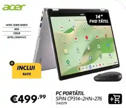 Radio Popular Acer pc portátil spin cp314-2hn-276 promoção