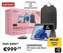 Radio Popular Lenovo ideapad 5a 2-in-1 promoção