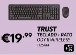 Radio Popular trust teclado + rato ody ii wireless promoção