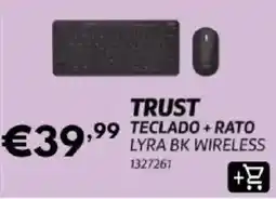 Radio Popular trust teclado + rato lyra bk wireless promoção