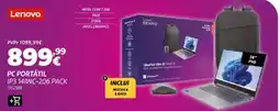 Radio Popular Lenovo pc portátil ip3 14iwC-206 pack promoção