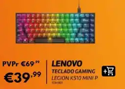 Radio Popular lenovo teclado gaming legion k510 mini p promoção