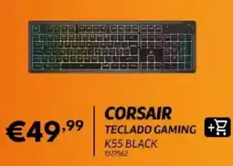 Radio Popular corsair teclado gaming k55 black promoção