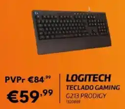 Radio Popular logitech teclado gaming g213 prodigy promoção