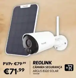 Radio Popular reolink câmara segurança argus b320 solar promoção