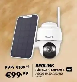 Radio Popular Reolink câmara segurança argus b430 solar2 promoção