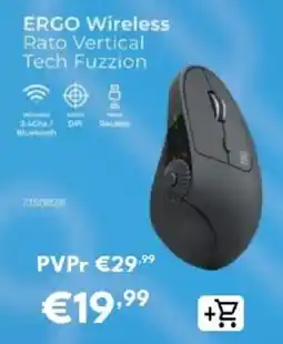 Radio Popular ergo wireless rato vertical tech fuzzion promoção