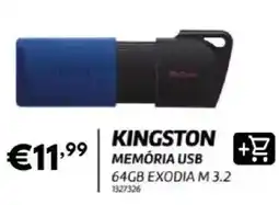 Radio Popular kingston memória usb 64gb exodia m 3.2 promoção