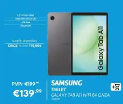 Radio Popular samsung tablet galaxy tab a11 wifi 64 cinza promoção