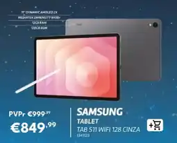 Radio Popular samsung tablet tab s11 wifi 128 cinza promoção