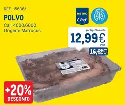 Makro Polvo metro chef promoção