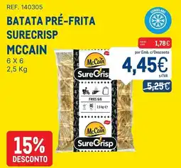 Makro batata pré-frita surecrisp mccain promoção