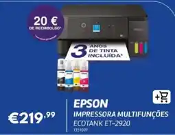 Radio Popular epson impressora multifunções ecotank et-2920 promoção