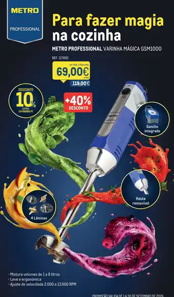 Metro professional varinha mágica gsm1000