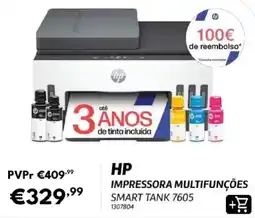 Radio Popular hp impressora multifunções smart tank 7605 promoção