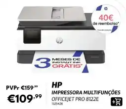Radio Popular hp impressora multifunções officejet pro 8122e promoção