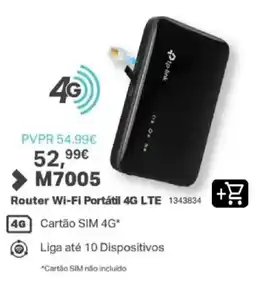 Radio Popular tp-link router wi-fi portátil 4g lte m7005 promoção