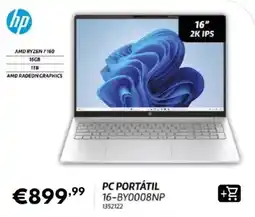 Radio Popular hp pc portátil 16-by0008np promoção