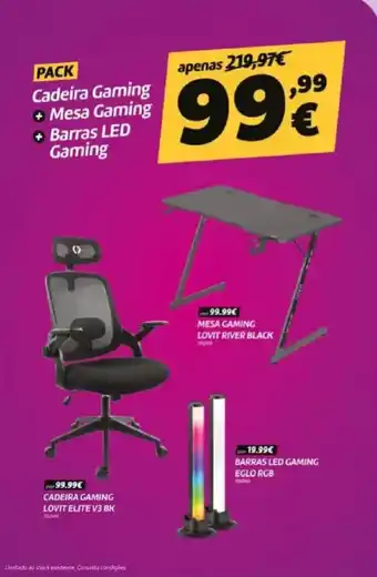 Cadeira gaming lovit elite v3 bk