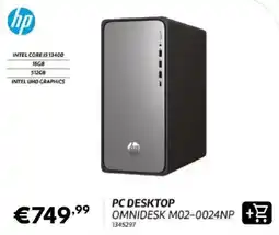 Radio Popular Hp pc desktop omnidesk m02-0024np promoção