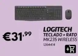 Radio Popular logitech teclado + rato mk235 wireless promoção