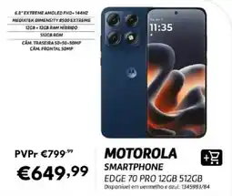 Radio Popular motorola smartphone edge 70 pro 12gb 512gb promoção