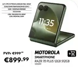 Radio Popular motorola smartphone razr 70 plus 12gb 512gb promoção