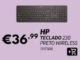 Radio Popular hp teclado 230 preto wireless promoção